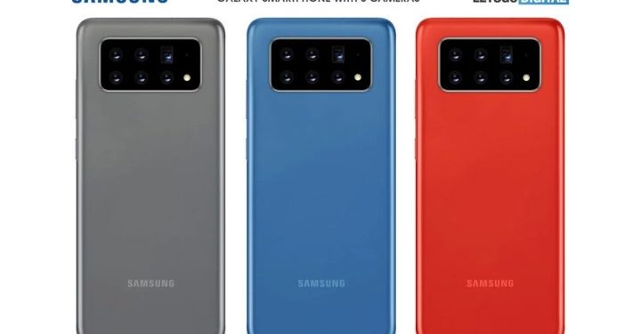 Samsung smartphone with tilting cameras