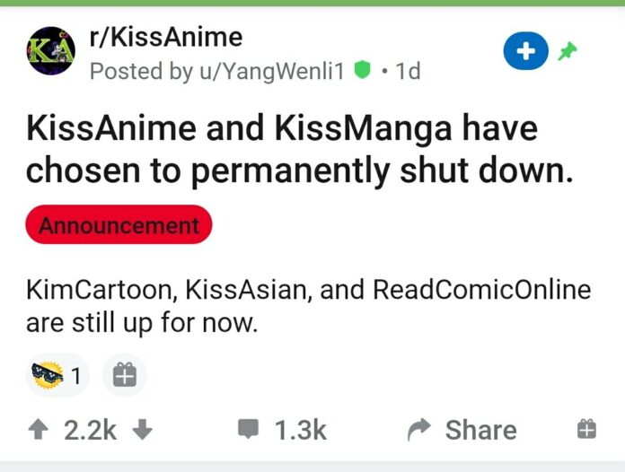 is kissmanga down reddit