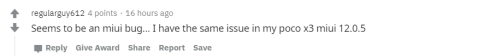 MIUI 12 bug