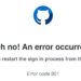 GitHub Error 801