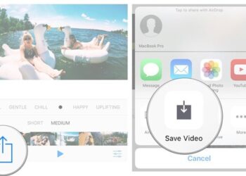 Save slideshow on iPhone