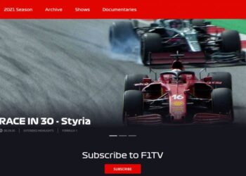 F1TV Website UI