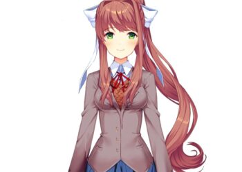 Monica from Doki Doki Literature Club Plus