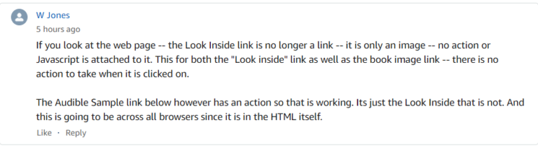 Amazon Look Inside feature not working in 2022 : How to fix it