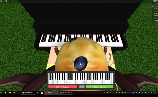 roblox piano sheets sad