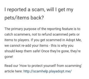 Scammed In Adopt Me Here S How To Report Fix Resolve It Android Gram - roblox adopt me scamming report