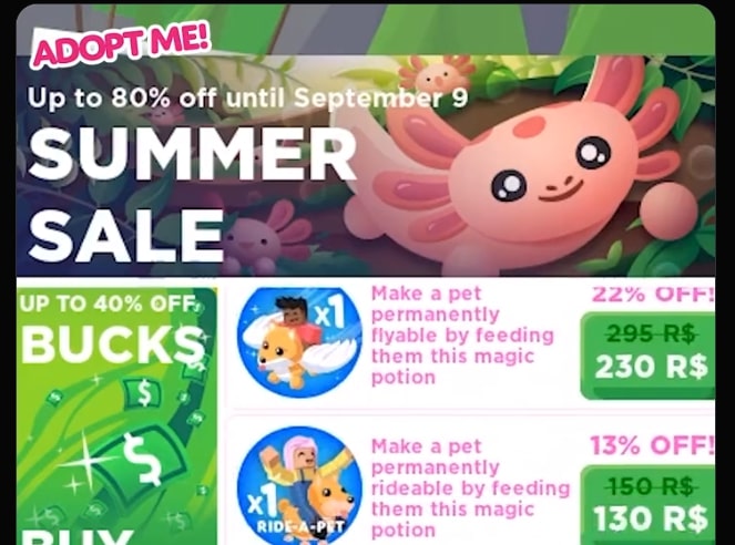 Adopt-me-summer-sale-update-2021
