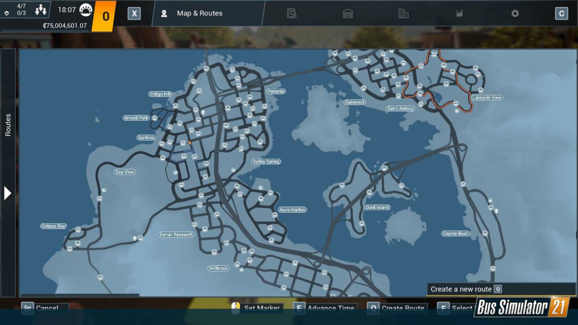 Maps driving simulator