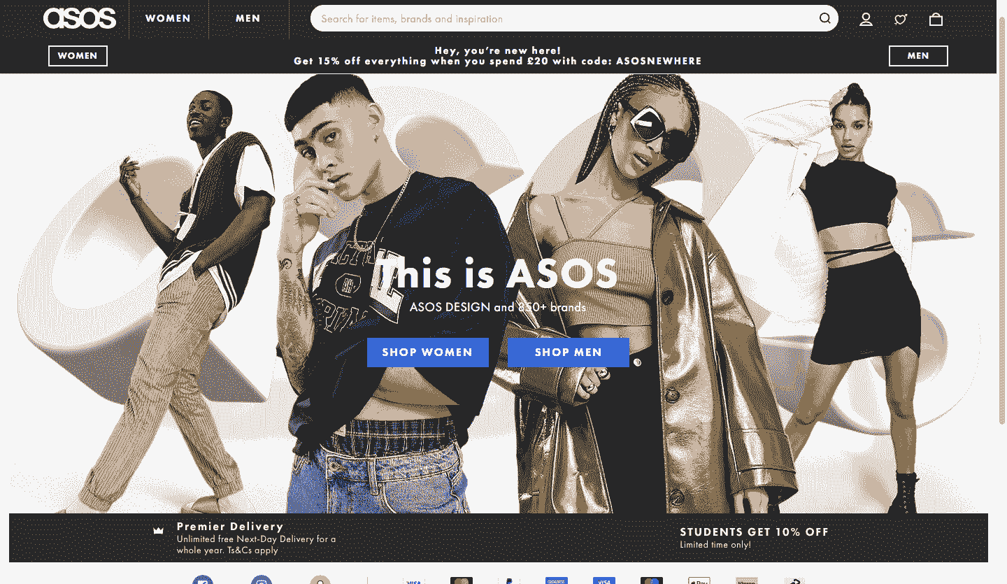 asos europe website