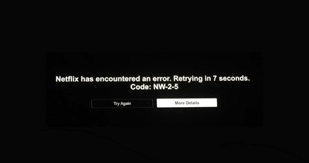 Netflix Error Code NW-2-5