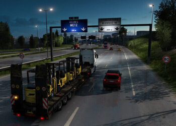 ETS 2: How to turn on Extra lights?