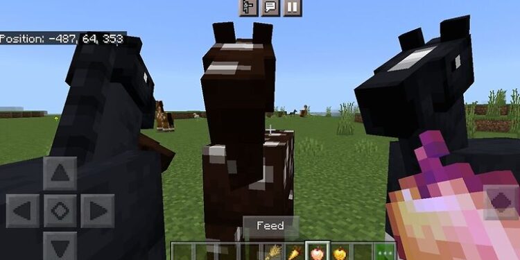 What do horses eat in Minecraft