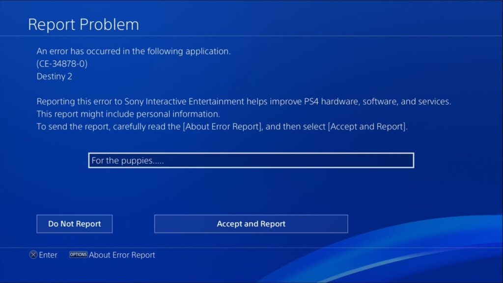 PS4 errors