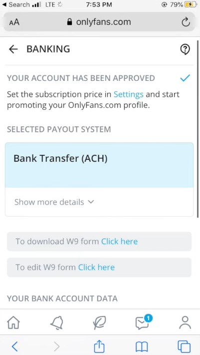 How to withdraw money from Onlyfans wallet Android Gram