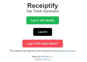Receiptify Not Working