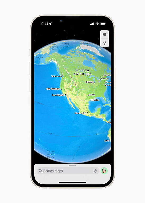 coordinates in Apple Maps