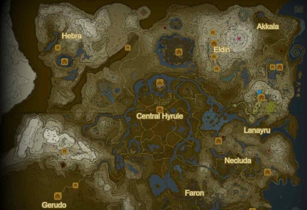 Zelda Tears of the Kingdom (ToTK) All Towns & Settlements List with ...